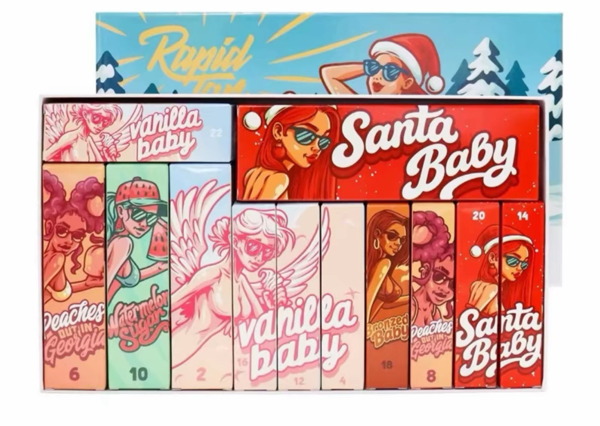 PRE ORDER - Rapid Tan SANTA BABY 12 day Advent Calendar